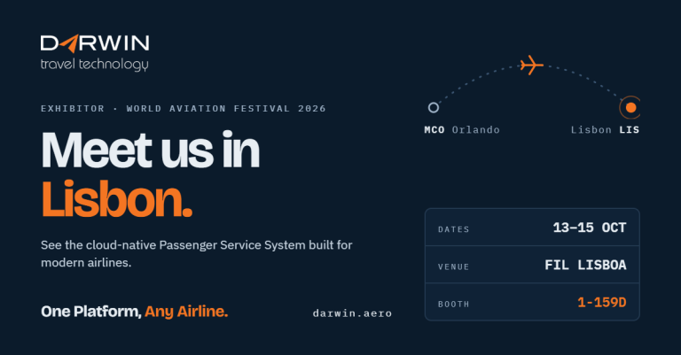 Meet Darwin in Lisbon at World Aviation Festival 2026
